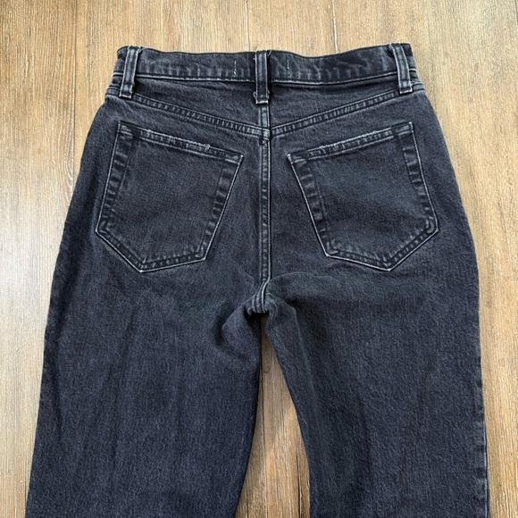 Abercrombie & Fitch The 90s Straight Leg Ultra high Rise Jeans 26 Black - Picture 10 of 12